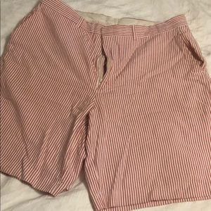 Red Berle Seersucker shorts